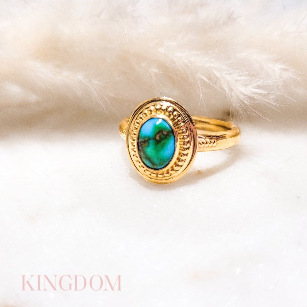 Sonoran Gold Royston Turquoise Signet Ring